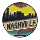 American hat makers nashville cityscape magnetic hat pin