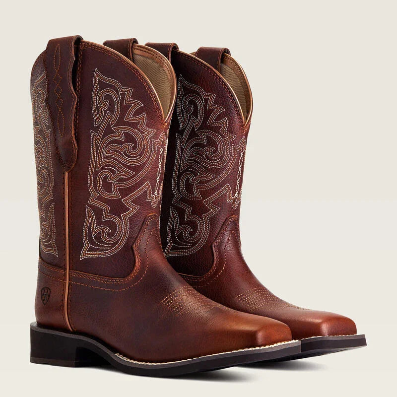 Ariat delilah stretchfit wide square toe bottes western pour dames