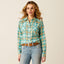 Ariat roping plaid western shirt for women