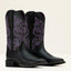 Ariat Round up wide square toe stretchfit Western boot for ladies