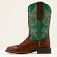 Ariat Round up wide square toe stretchfit Western boot for ladies