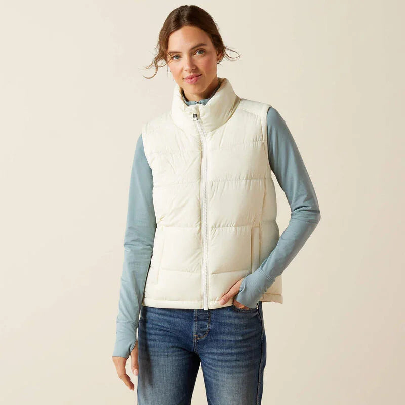 Ariat ultra puff down vest for ladies