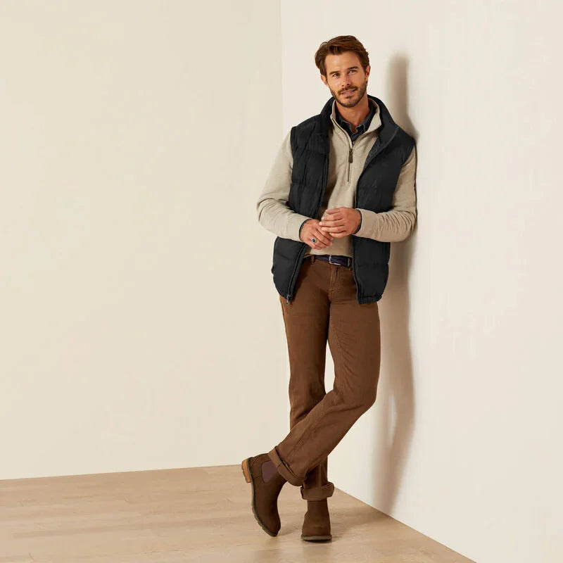 Ariat ultra puff down vest for men