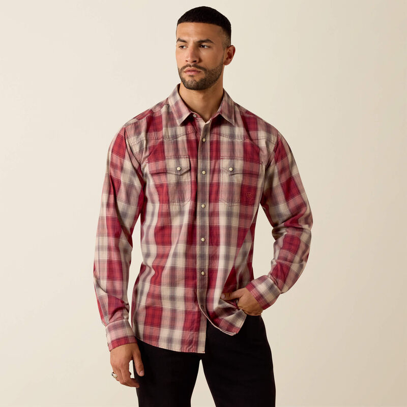 Ariat retro hawthorne fitted western snap shirt