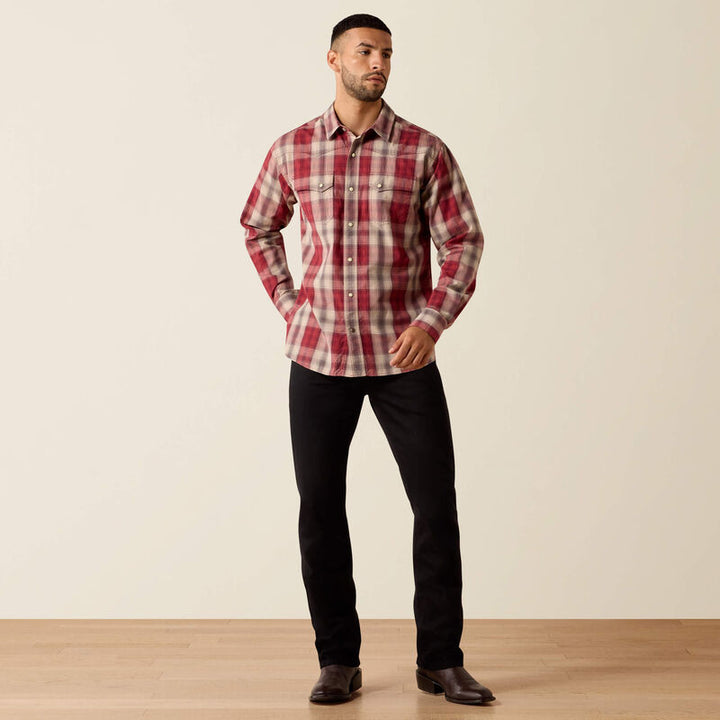 Ariat retro hawthorne fitted western snap shirt