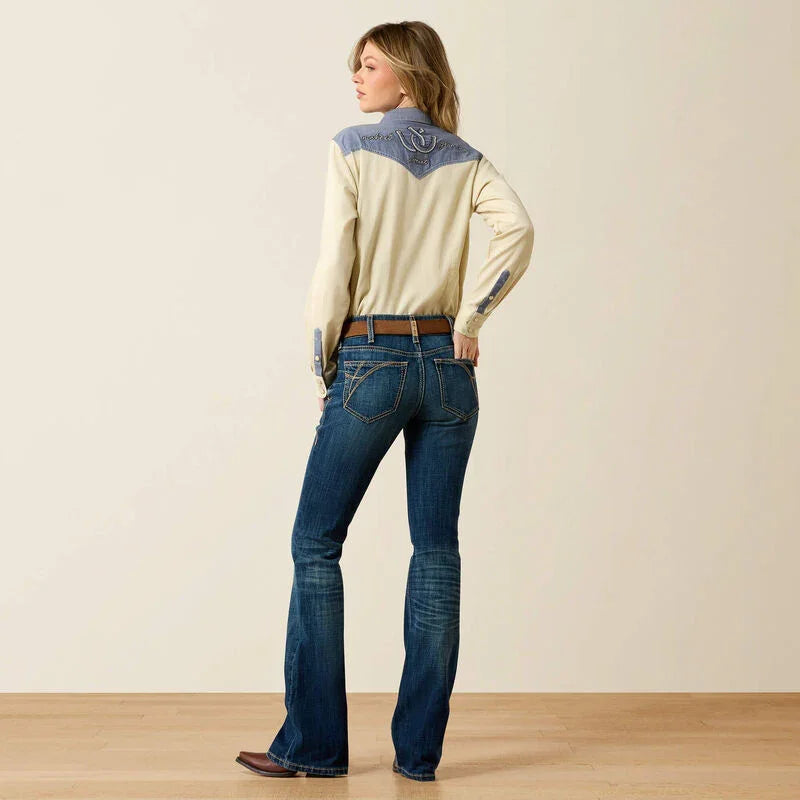 Ariat Mid Rise Fiona Boot Cut Jeans pour dames