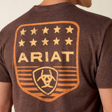 Ariat stripe patriotic badge t-shirt