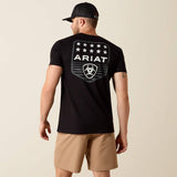 Ariat stripe patriotic badge t-shirt