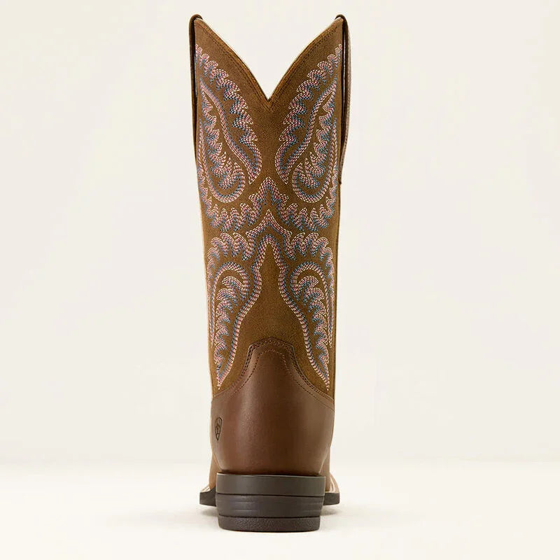 Ariat bottes wester cattle caite wide square toe pour dames