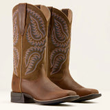 Ariat bottes wester cattle caite wide square toe pour dames