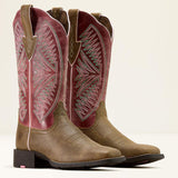 Bottes western Ariat Round Up Ruidoso à bout carré large pour femmes