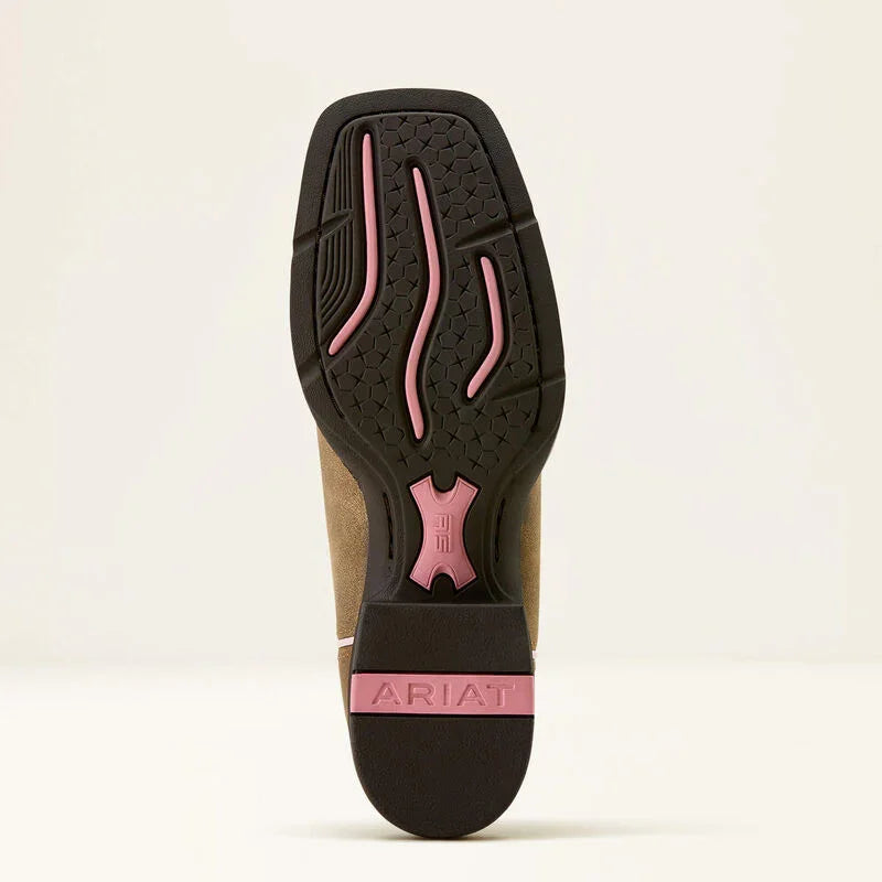 Bottes western Ariat Round Up Ruidoso à bout carré large pour femmes
