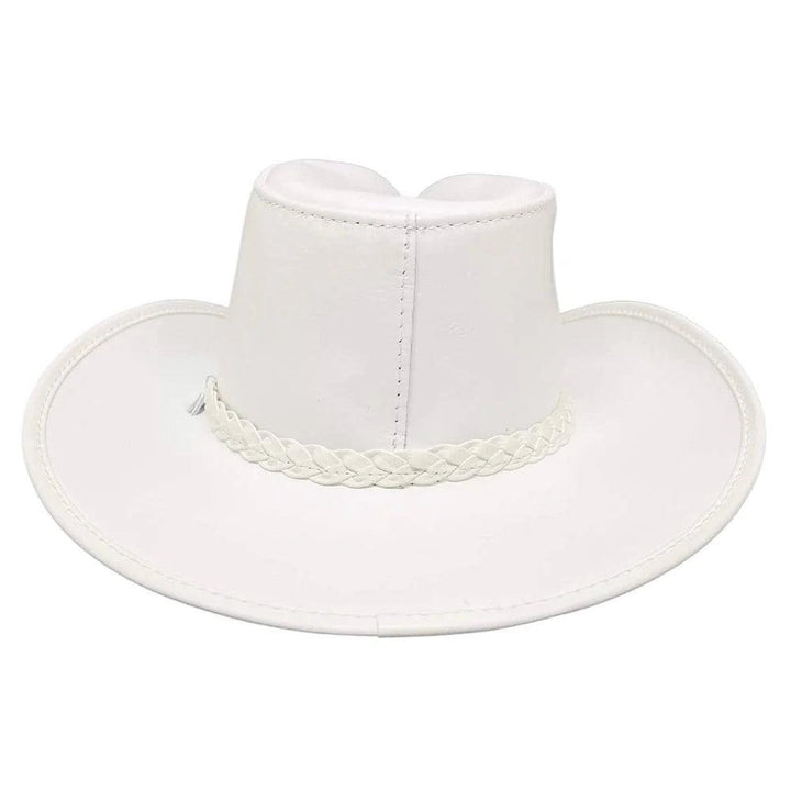 American hat makers Blizzard | Chapeau de cowboy en cuir blanc pour homme