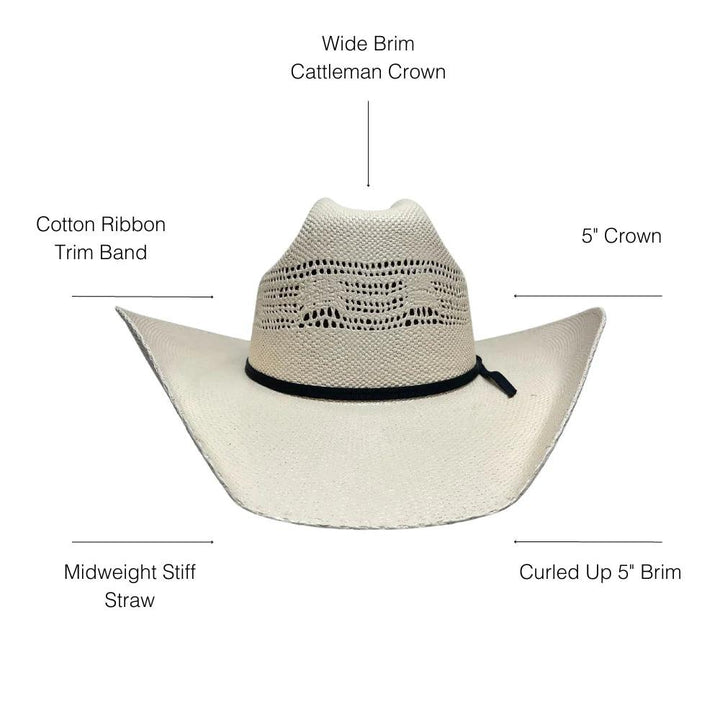 American hat makers Bozeman | Chapeau de cow-girl en paille pour femme