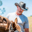 America hat makers Hollywood | Heren leren cowboyhoed