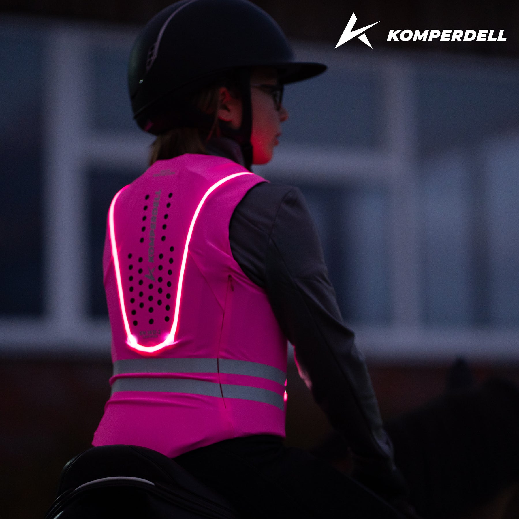 Gilet de protection haute visibilité Komperdell BALLISTIC Junior rose K6694-202