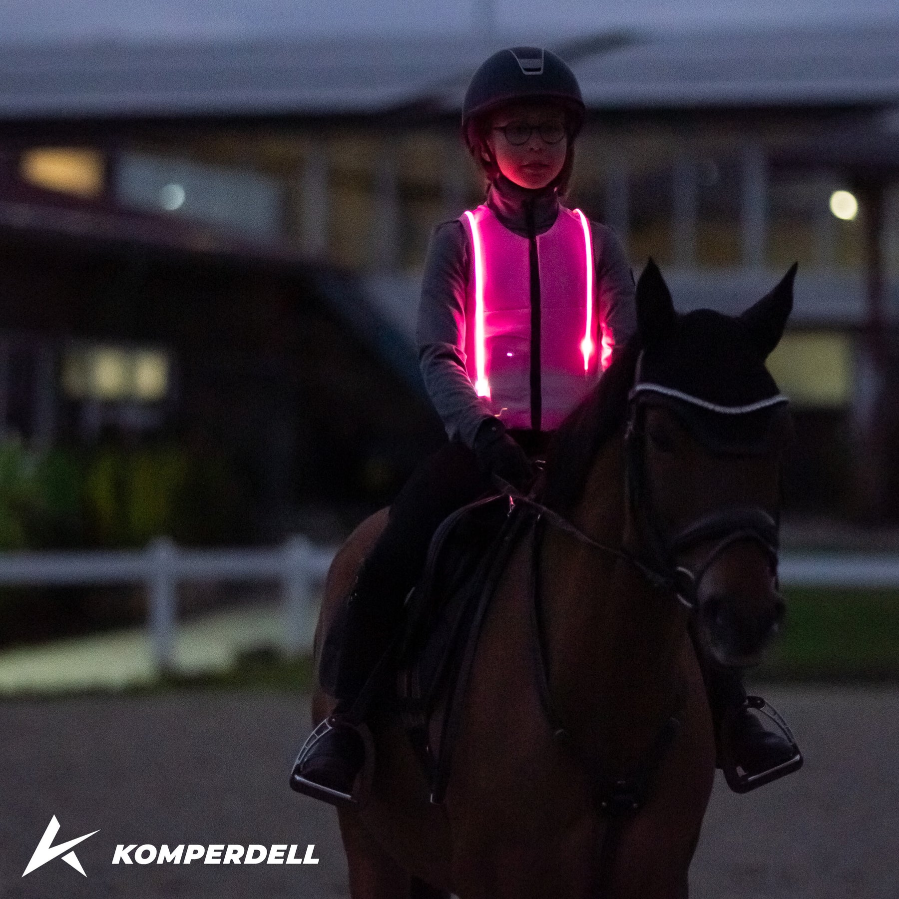 Gilet de protection haute visibilité Komperdell BALLISTIC Junior rose K6694-202