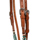 Pool's bosal bridle with cotton mecate reins PLH01019