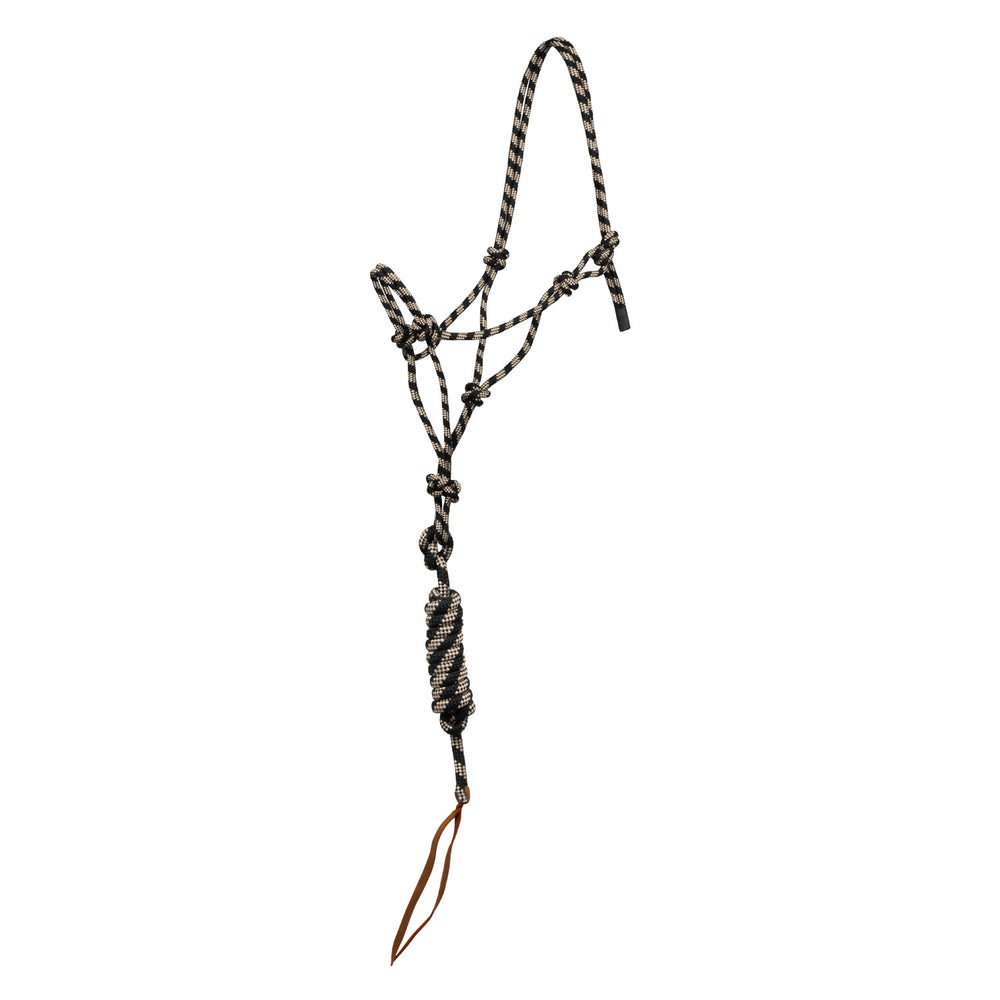 Pool's knotted rope halter with lead PLH03017