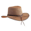 American hat makers Gorge | Leder-Cowboyhut für Herren mit Lederhutband