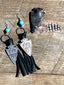 Fleurdesignz Western Thunderbird Tassel Earrings